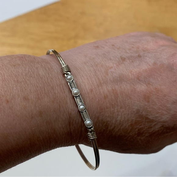 Luca + Danni Silver Bangle Bracelet - Picture 2 of 8